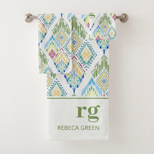 Monograma moderno de patrón sin soldadura floral I (In situ)