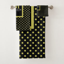 Monograma moderno del patrón del círculo dorado ne