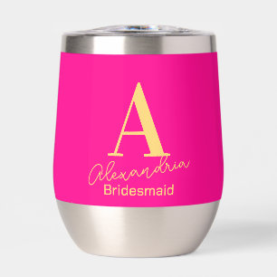 Monograma moderno personalizado de la dama de hono