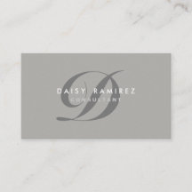 Monograma moderno profesional de la tarjeta de