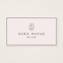 Monograma moderno profesional elegante de color ro