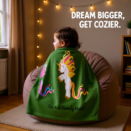 Monograma moderno romántico de Cute Unicornio b