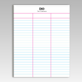 Monograma Nombre Personalizado Tres Bloc De Notas 