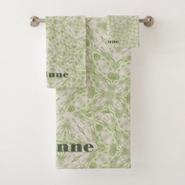 Monograma Nombre Sage Green Pattern |