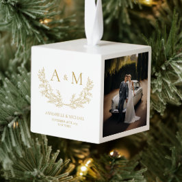 Monograma Nuevo ornamento de fotos de la primera N