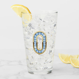 Monograma O - Vidrio de 16 oz