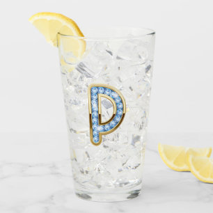 Monograma P - Vidrio de 16 oz