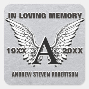 Monograma Pegatina plateado