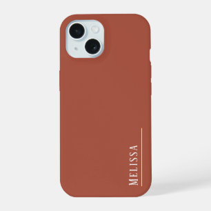 Monograma personalizado, color terracota moderno