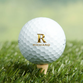 Monograma personalizado con bolas de golf con el p