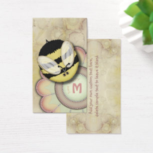 Monograma personalizado feliz de la abeja