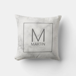 Monograma personalizado moderno y Cojín decorativo