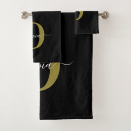 Monograma personalizado Nombre del guión blanco ne