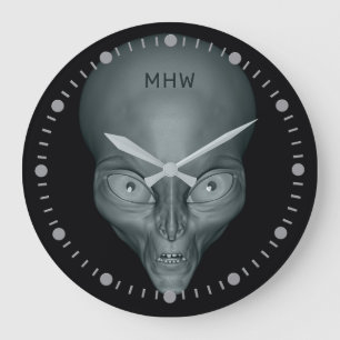 Monograma personalizado OVNIs Relojes foráneos en