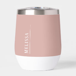 Monograma personalizado, rosa moderno