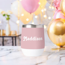 Monograma personalizado, tipografía retro rosada p
