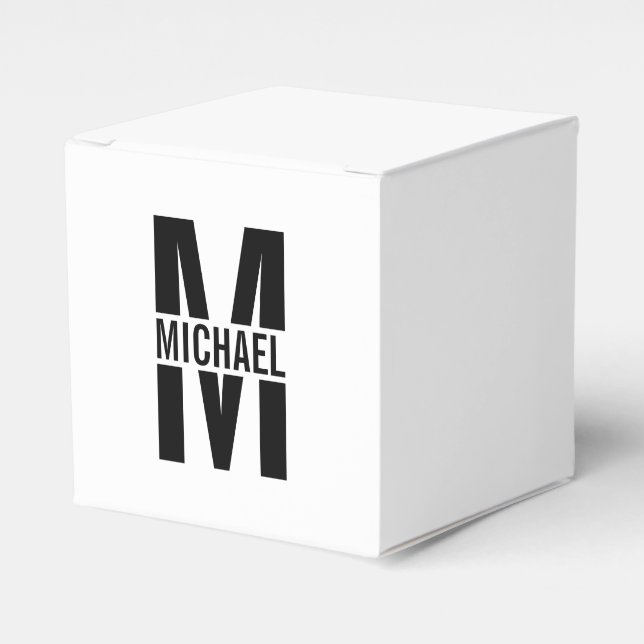 Monograma personalizado y caja de favoritos de nom (Costado Anverso)