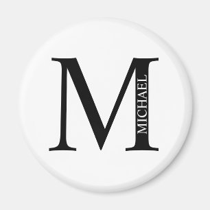Monograma personalizado y imán de nombres