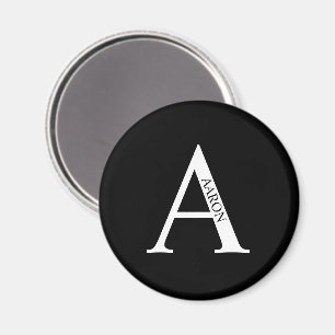 Monograma personalizado y imán de nombres