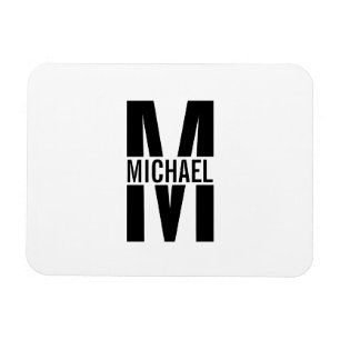 Monograma personalizado y imán de nombres