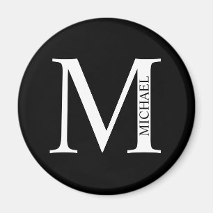 Monograma personalizado y imán de nombres