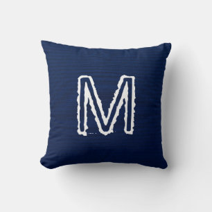 Monograma personalizar sobre la almohada de los je