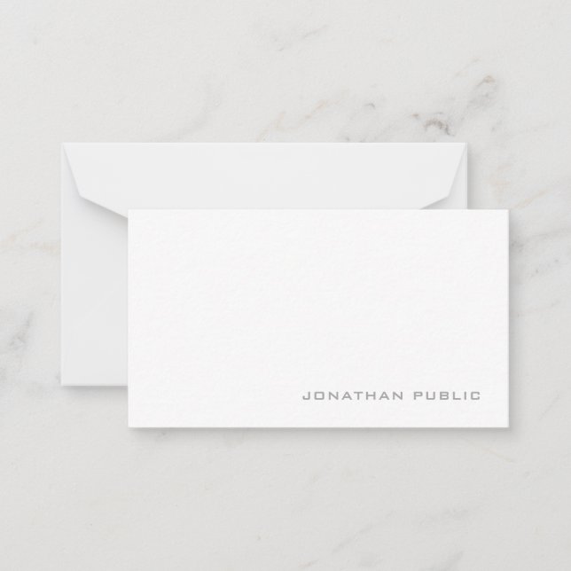 Monograma plantilla simple elegante Minimalista (Anverso)