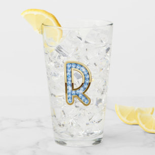 Monograma R - Vidrio de 16 oz