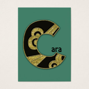 monograma retro - C