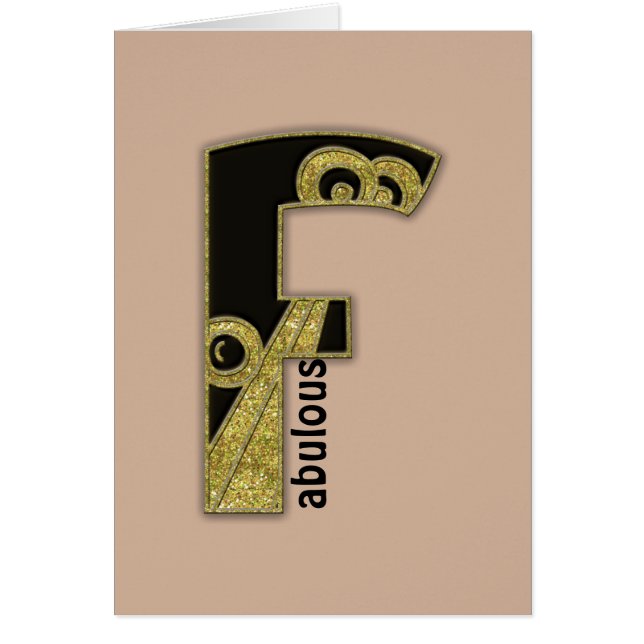 monograma retro - F (Frente)