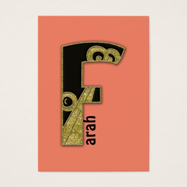 monograma retro - F (Frente)