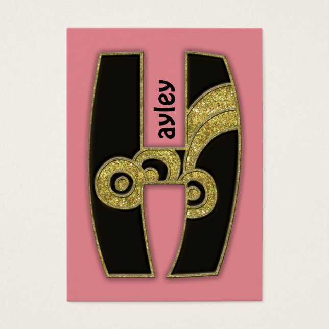 monograma retro - H (Frente)