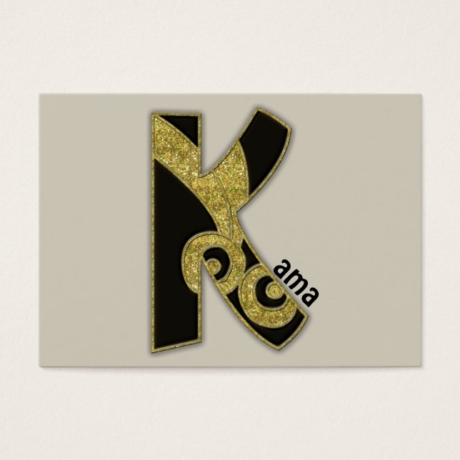 monograma retro - K (Frente)