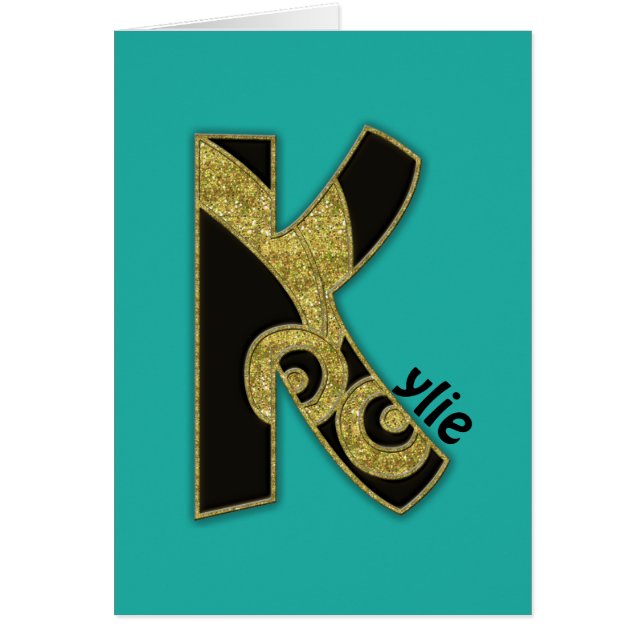 monograma retro - K (Frente)