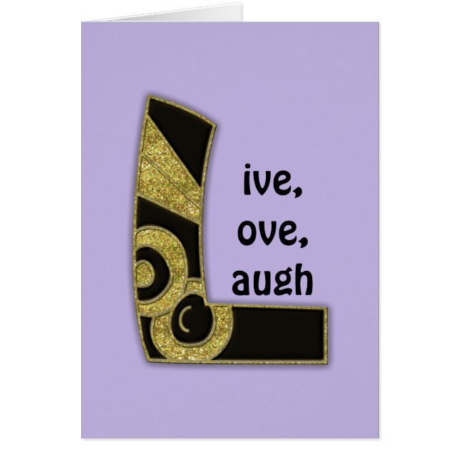 monograma retro - L (Frente)