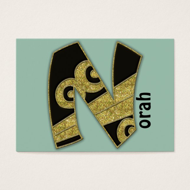 monograma retro - N (Frente)