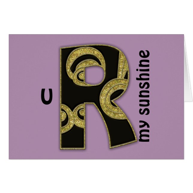 monograma retro - R (Anverso (Horizontal))