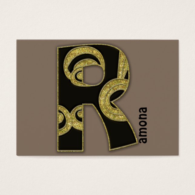 monograma retro - R (Frente)