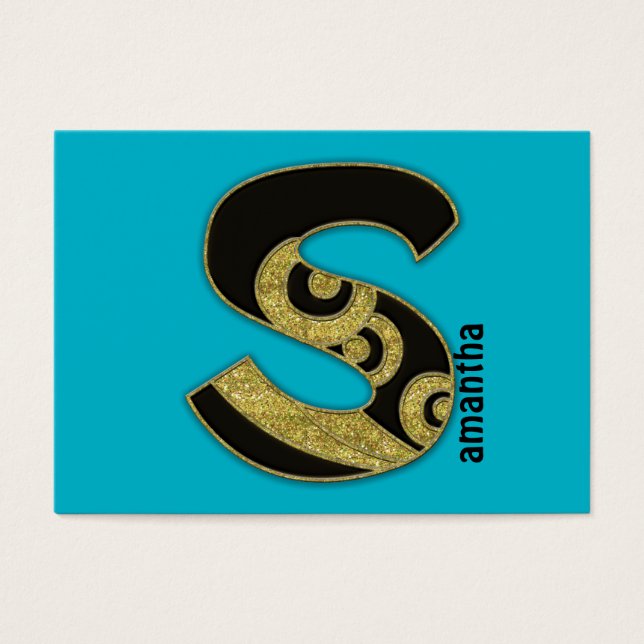 monograma retro - S (Frente)