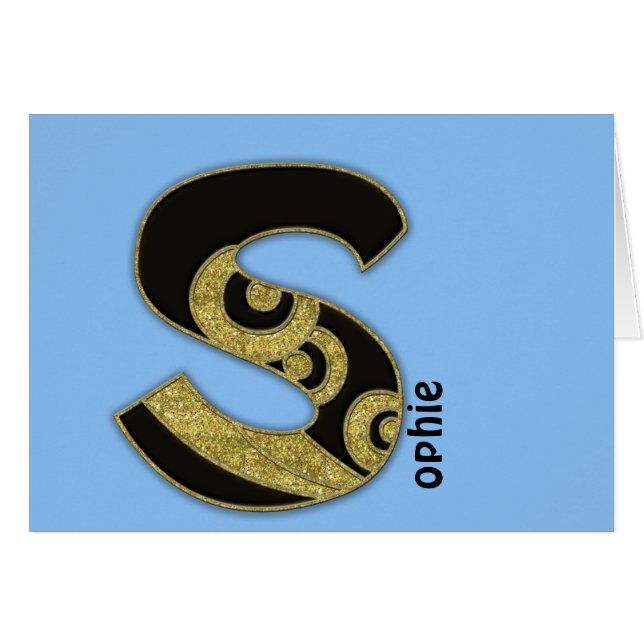 monograma retro - S (Anverso (Horizontal))