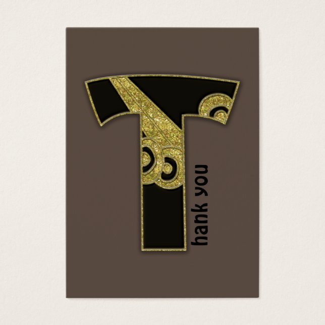 monograma retro - T (Frente)