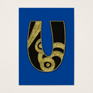monograma retro - U