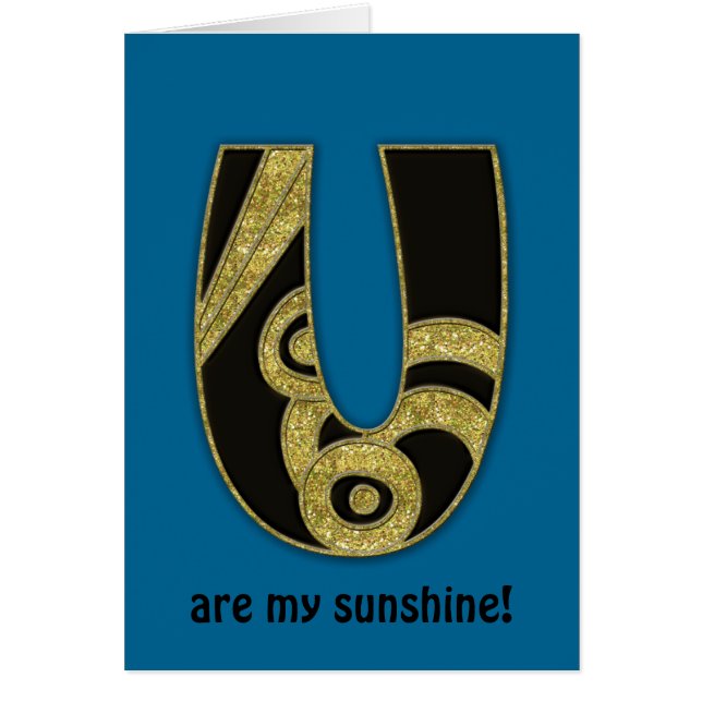 monograma retro - U (Frente)