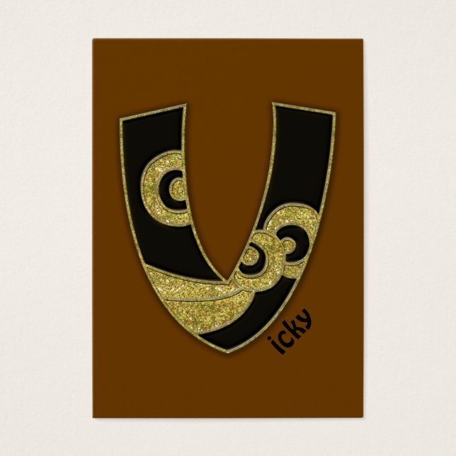 monograma retro - V (Frente)