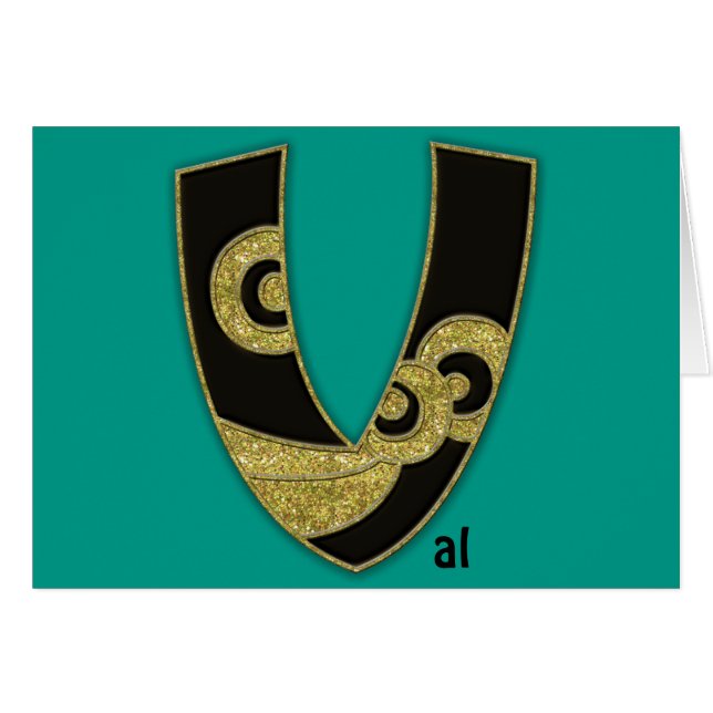 monograma retro - V (Anverso (Horizontal))