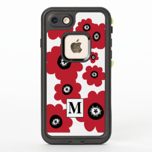 Monograma Rojo Floral