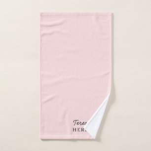 Monograma Rosa Beige Minimalista Moderna Femenina