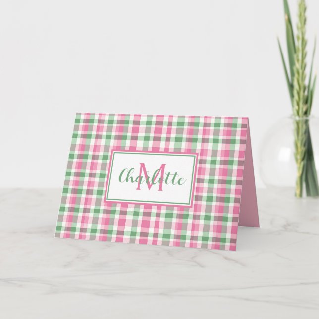 Monograma rosa y verde precoz (Anverso)