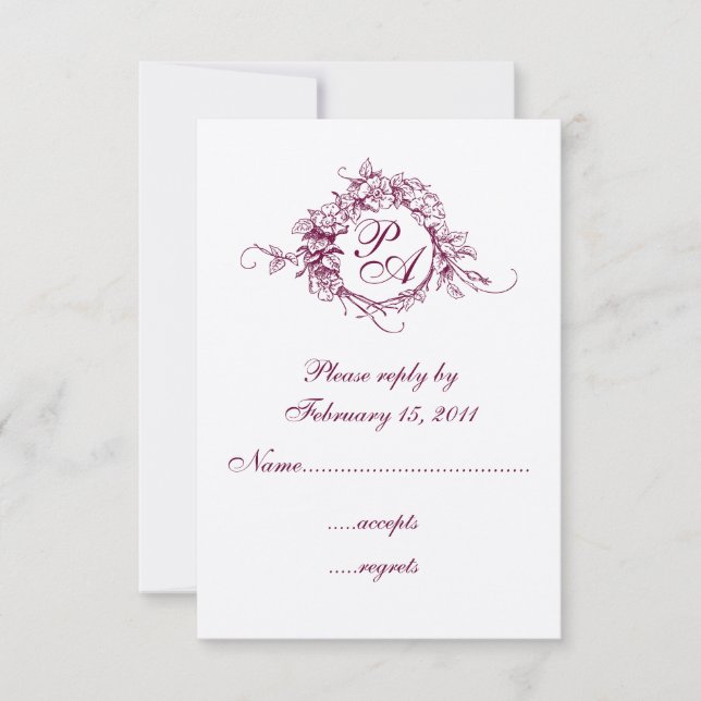 Monograma RSVP (Anverso)