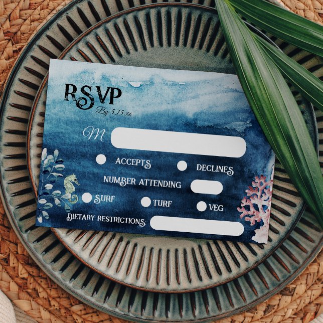 Monograma RSVP de restricciones alimenticias rusti (Subido por el creador)